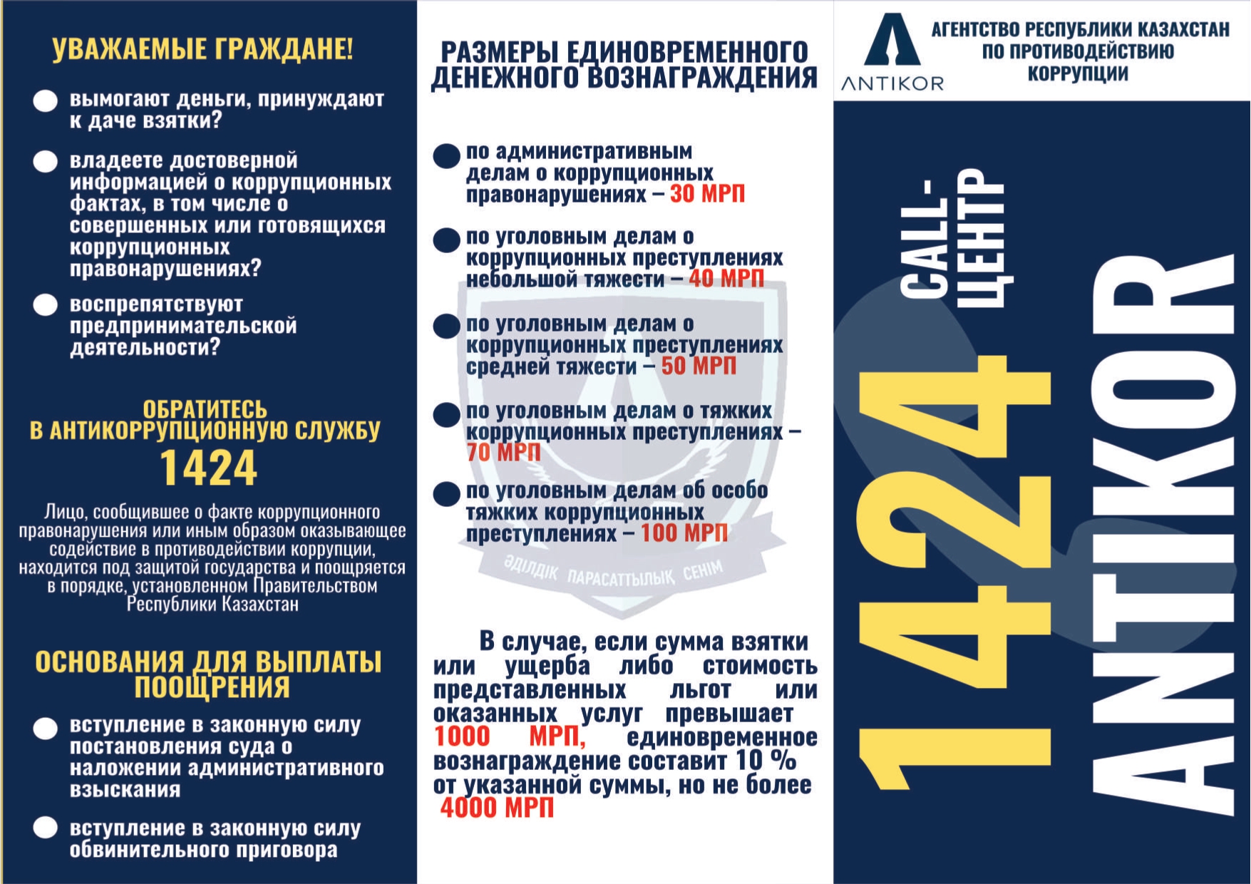 Агенство Республики Казахстан по противодействию  коррупции
